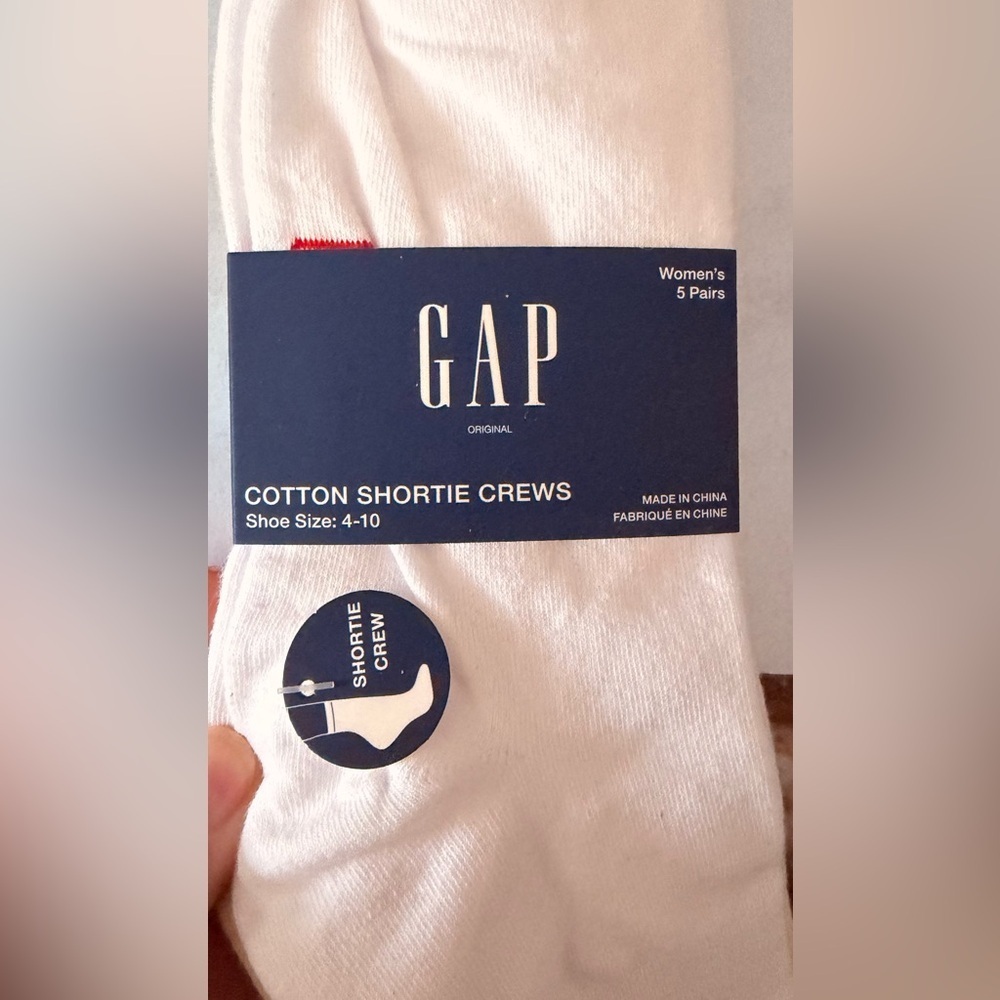 GAP Classic heart Crew Socks 5 pairs - Picture 9 of 9